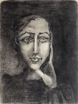 Pablo Picasso - Francoise sur Fond Gris, 1950